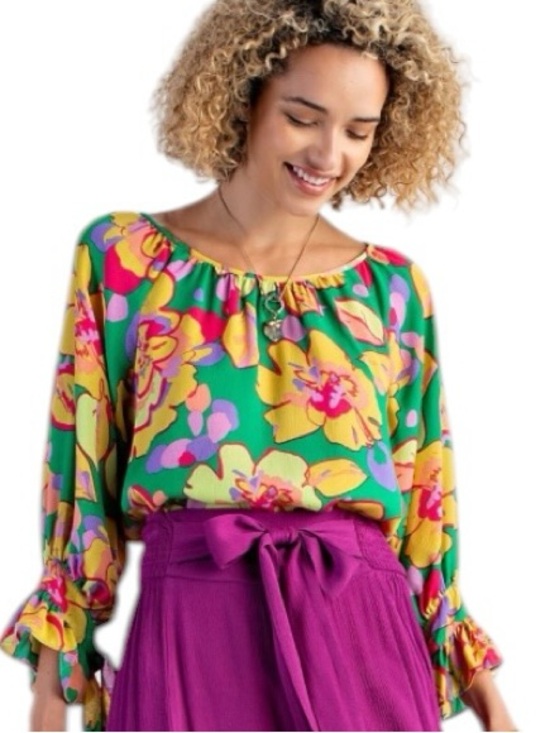 easel Tops - 256:  EASEL NWT TOP GREEN (H19)